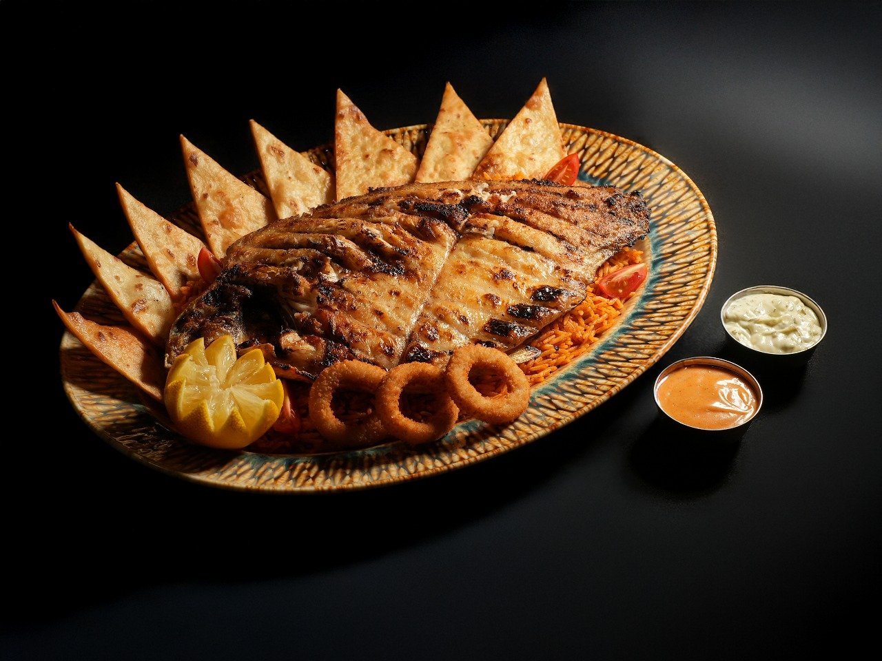 سمك كارب مشوي